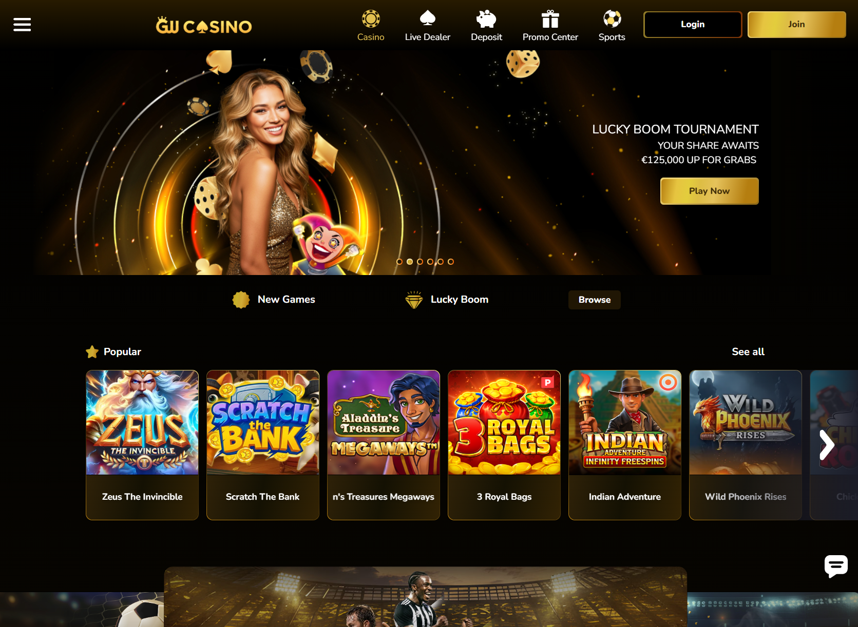 GW Casino mobile lobby on Android and iPhone browser for Australian players